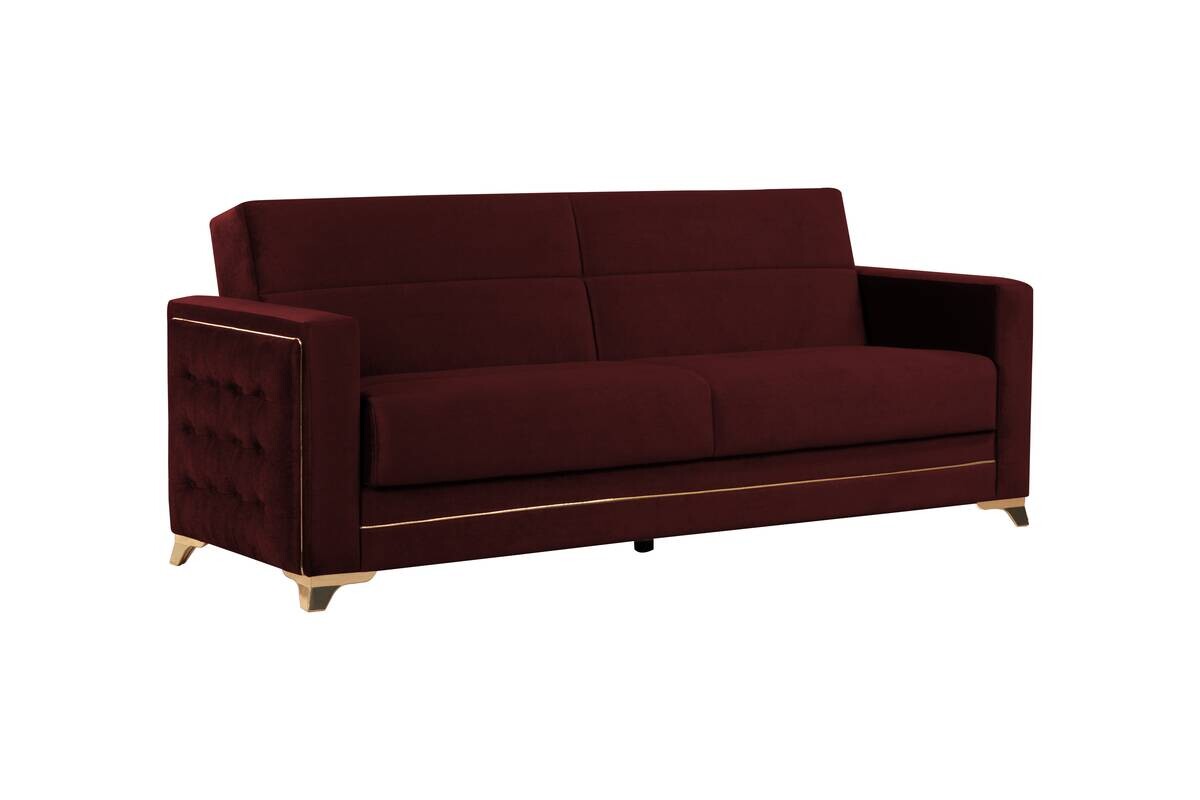 Sofa 3-2-1 Cavana bordeaux Microfaser