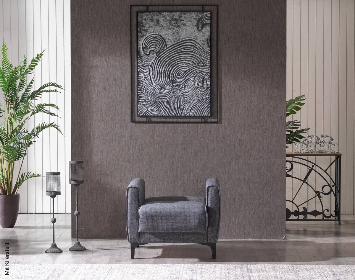 Sofa 3-2-1 San Marino anthrazit Microfaser