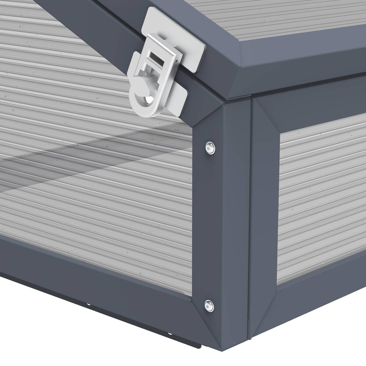 Westmann Frühbeetaufsatz Tega grau B/H/L: ca. 100x36x50 cm