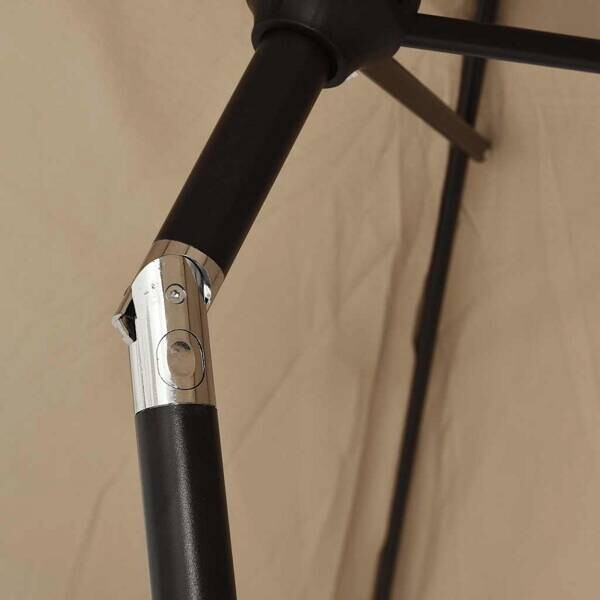 vidaXL Sonnenschirm taupe Polyester B/H/L: ca. 200x252x300 cm