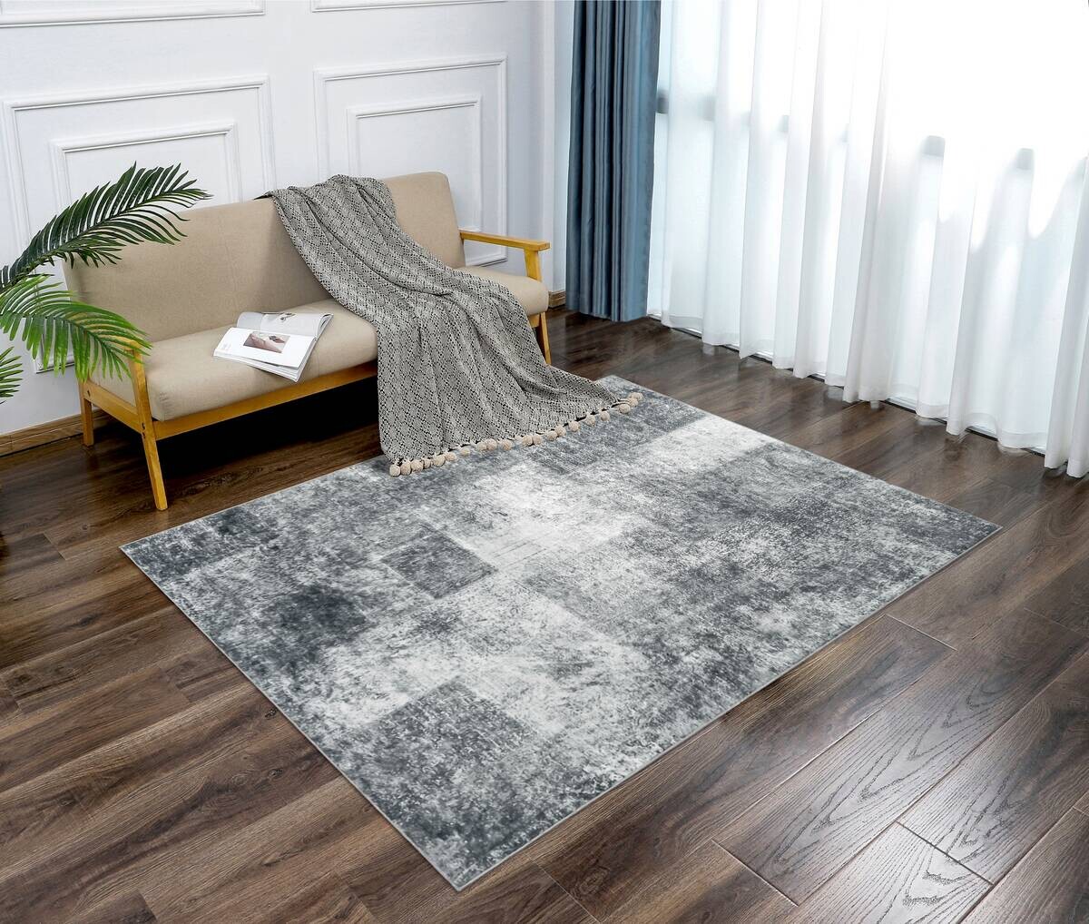 Teppich Silk silber B/L: ca. 160x230 cm