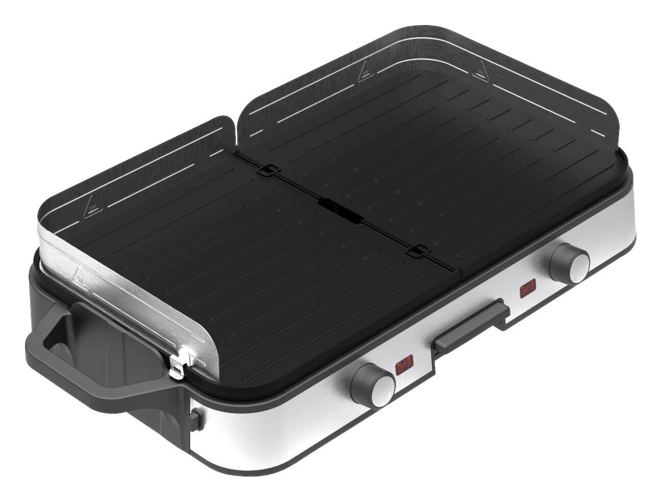 POCOline Elektrogrill silber B/H/L: ca. 60x10,5x30 cm
