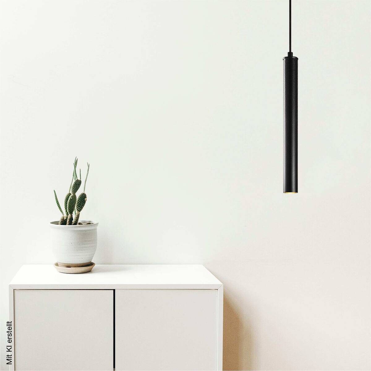 Opviq Pendelleuchte Best schwarz Metall B/H/T/L/D: ca. 4x92x4x4x4 cm E14 1 Brennstellen