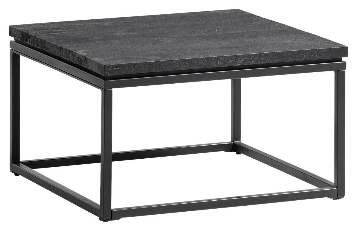 Wohnling Couchtisch schwarz Mango B/H/T: ca. 60x35x60 cm