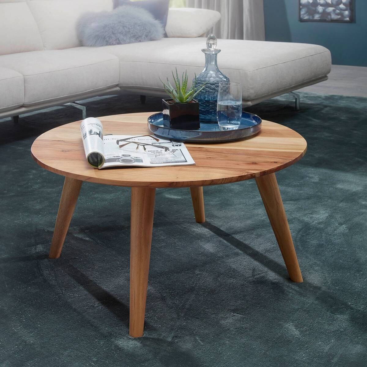 Couchtisch braun B/H/T: ca. 75x40x75 cm