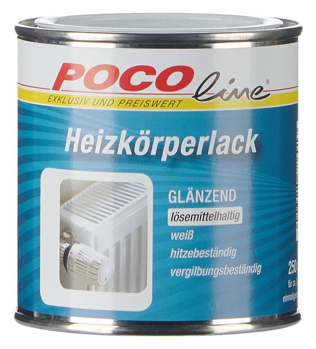 POCOline Heizkörperlack weiß hochglänzend ca. 0,25 l