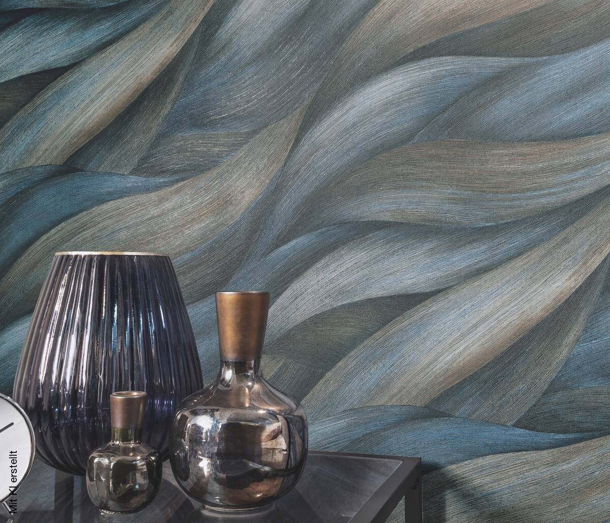 Erismann Vliestapete Grafik blau türkis B/L: ca. 53x1005 cm