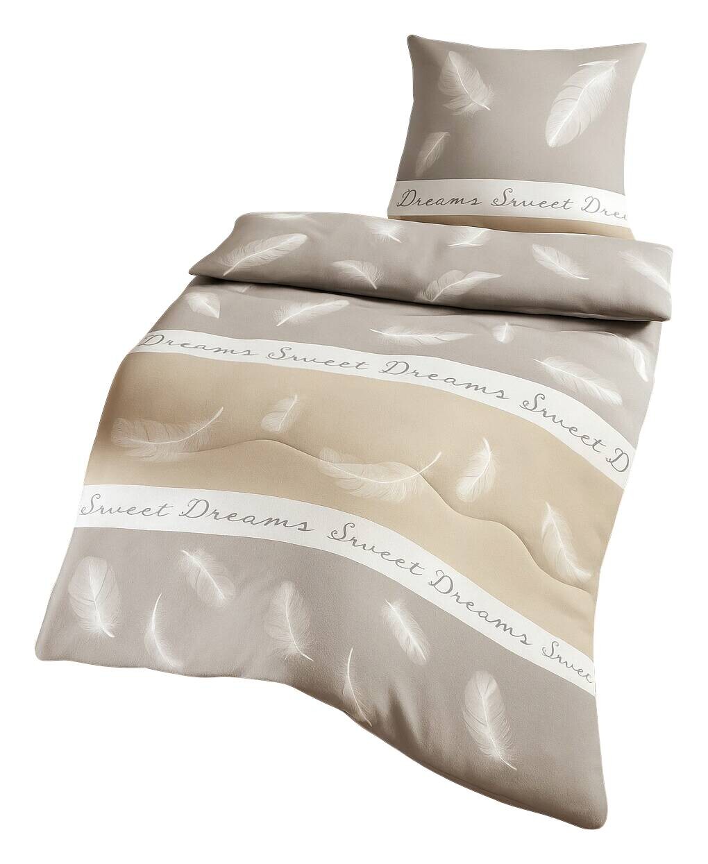 Bettenset beige 100% Polyester B/L: ca. 135x200 cm | 135,00/200,00 cm
