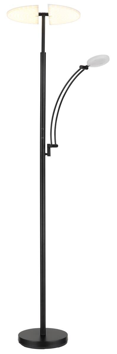 GLOBO LED-Deckenfluter schwarz Metall Acryl B/H/L: ca. 40,5x183x80 cm 1 Brennstellen