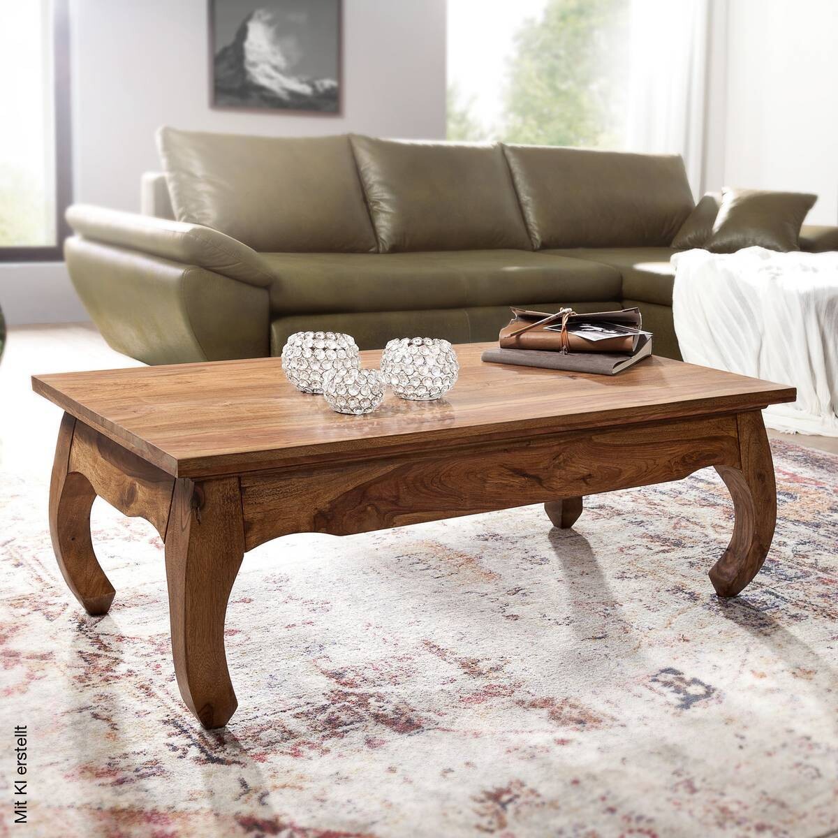 Couchtisch braun B/H/T: ca. 110x60x40 cm