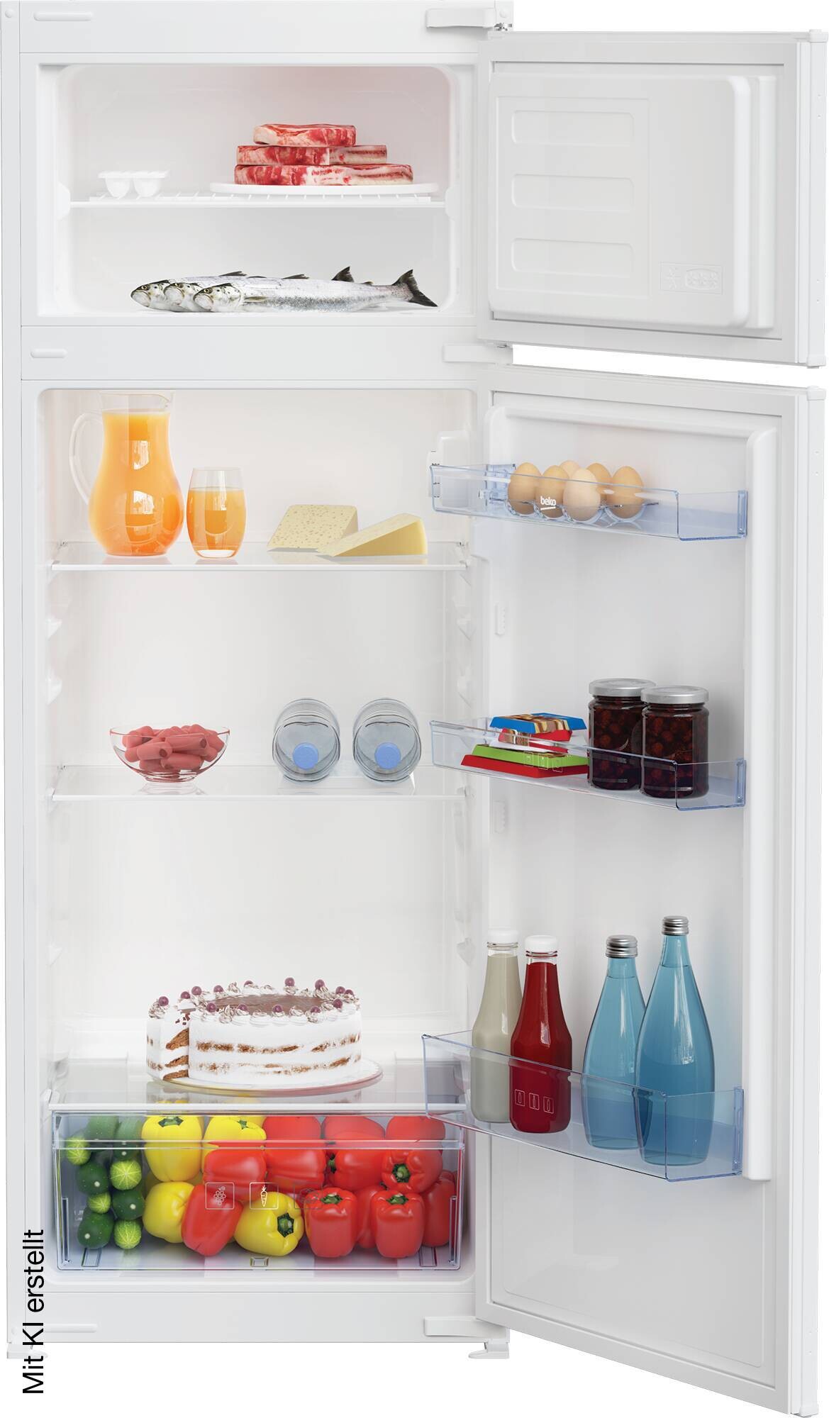 beko Einbaukühl-/Gefrierkombination BDSA180K3SN B/H/T: ca. 54x122,2x54,5 cm