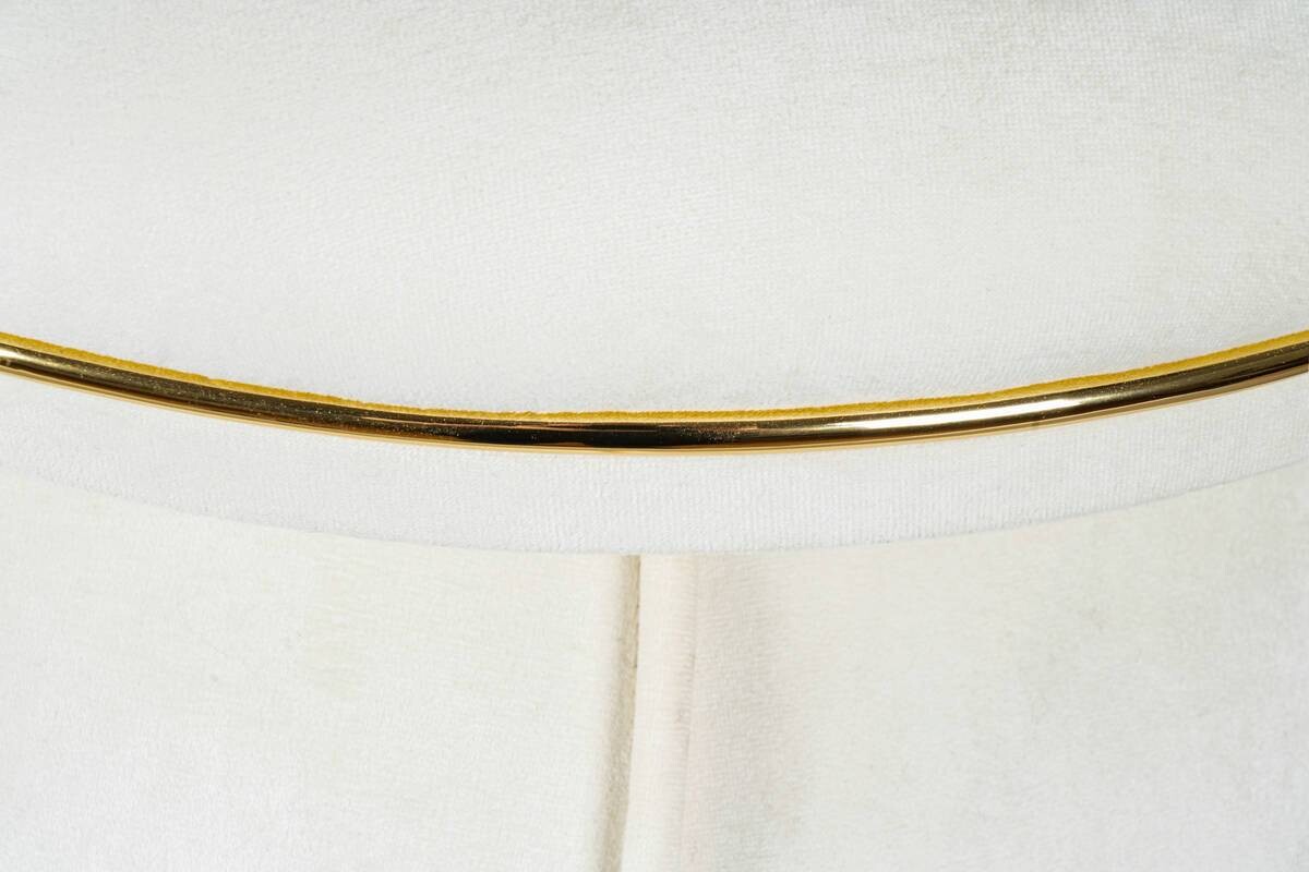 360 Living Hocker Corin 100 elfenbein gold H/D: ca. 51,5x51,5 cm