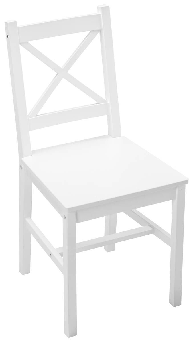 Stuhl Harry weiß Holz B/H/T: ca. 43x86x41 cm