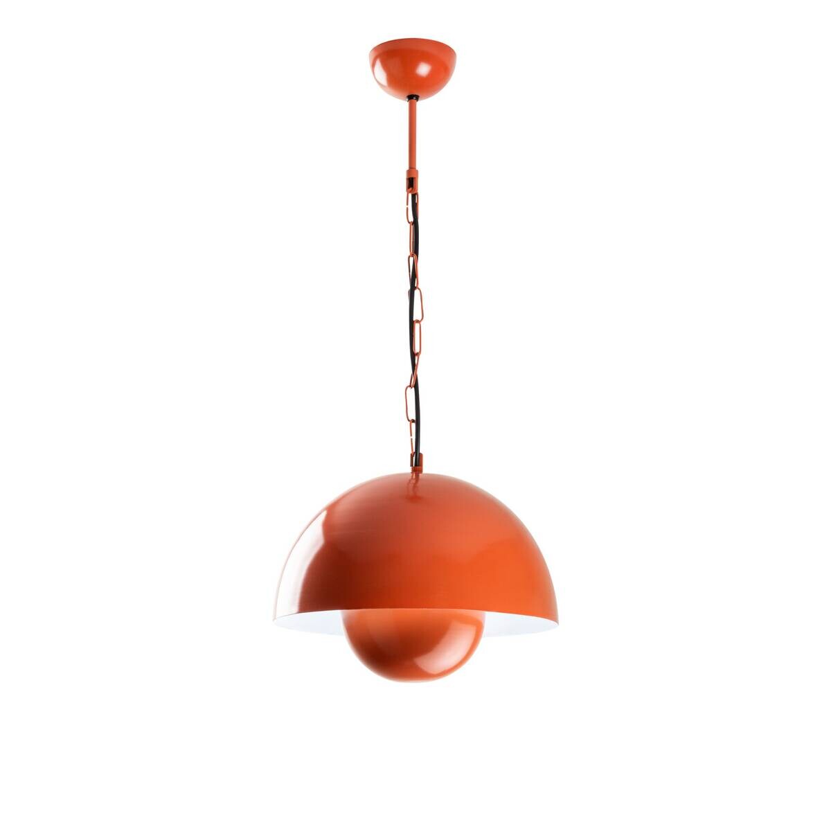 Opviq Pendelleuchte orange Metall B/H/T/L/D: ca. 30x70x30x30x30 cm E27 1 Brennstellen