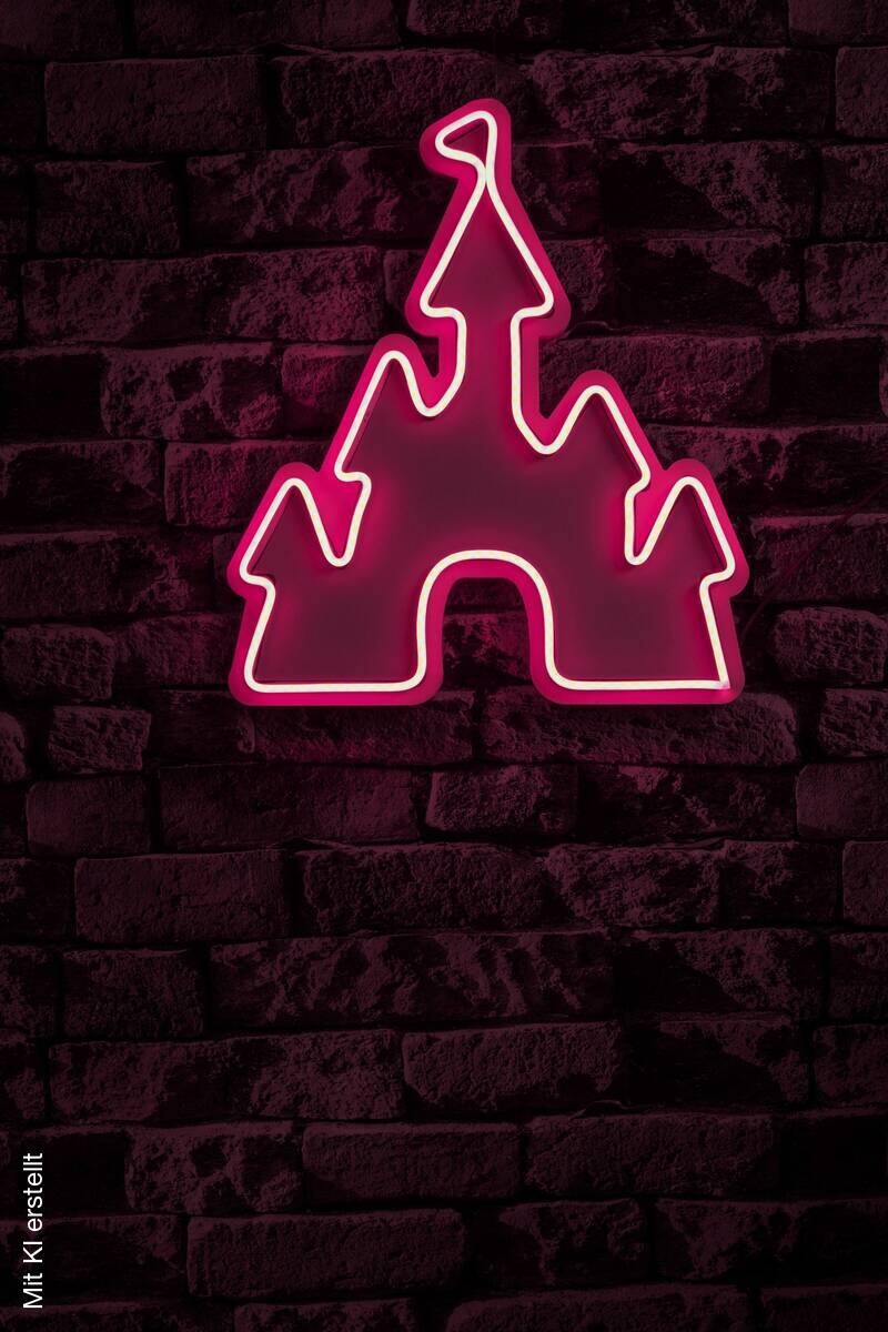 Opviq LED-Wandleuchte rosa PVC B/H/T/L: ca. 35x40x2x35 cm