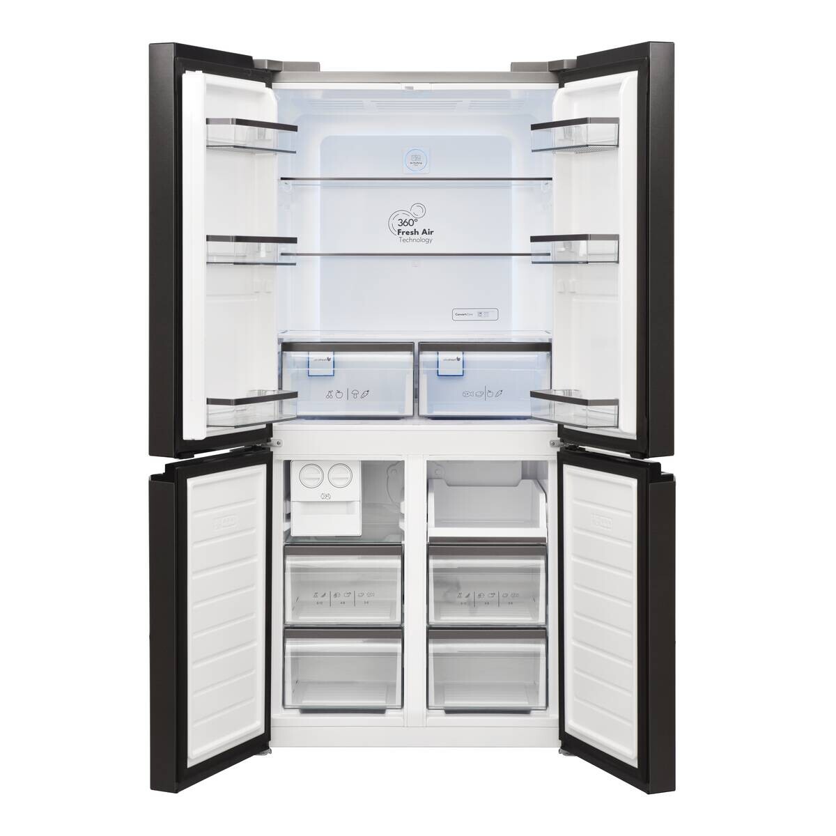 Vestel French-Door Kühl-/Gefrierkombination FD56021 EDX dark Inox B/H/T: ca. 84x179x69 cm