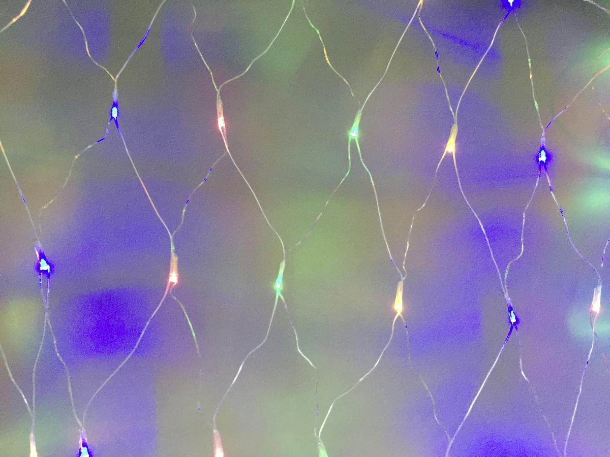 LED-Lichternetz bunt Kunststoff