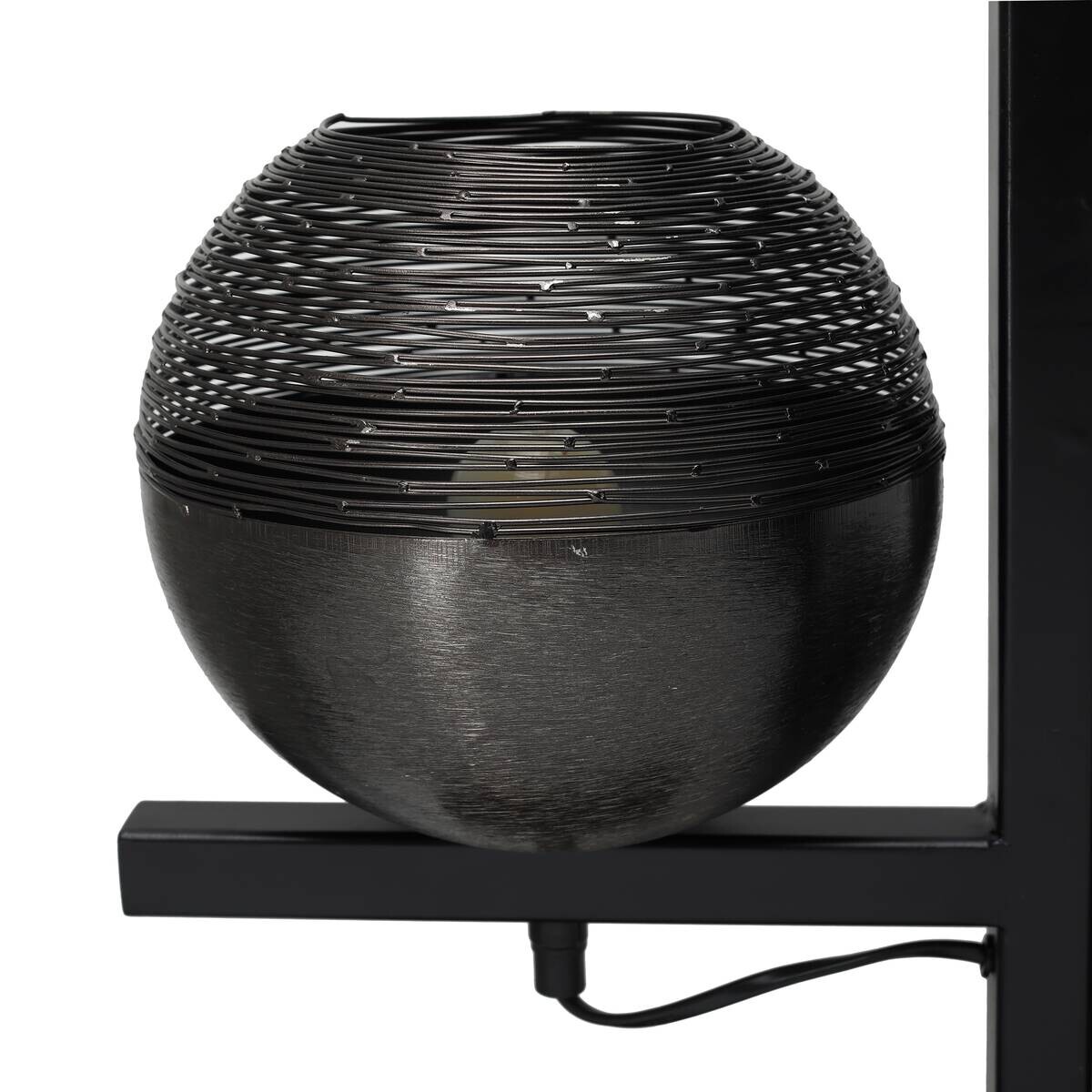 Kayoom Stehlampe schwarz Eisen B/H/L: ca. 39x92x31 cm E27 4 Brennstellen