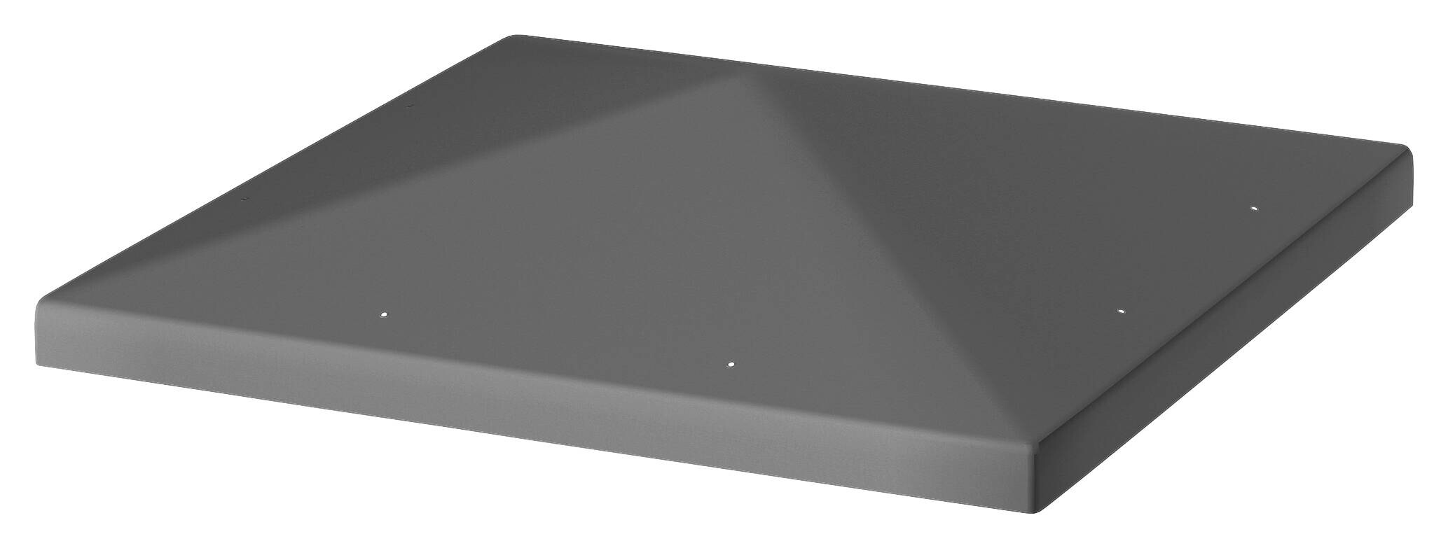 Outsunny Pavillondach dunkelgrau Metall B/H/L: ca. 298x1x298 cm