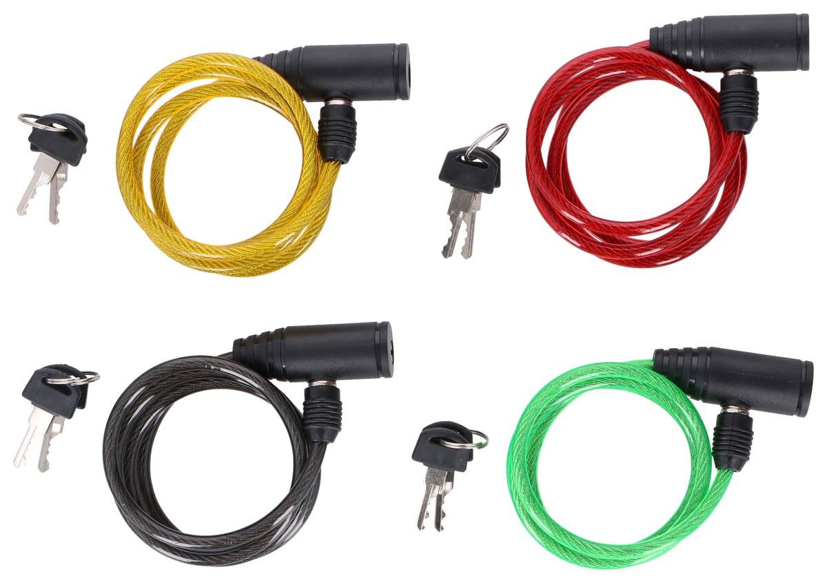 Dunlop Spiralkabelschloss L/D: ca. 90x0,06 cm