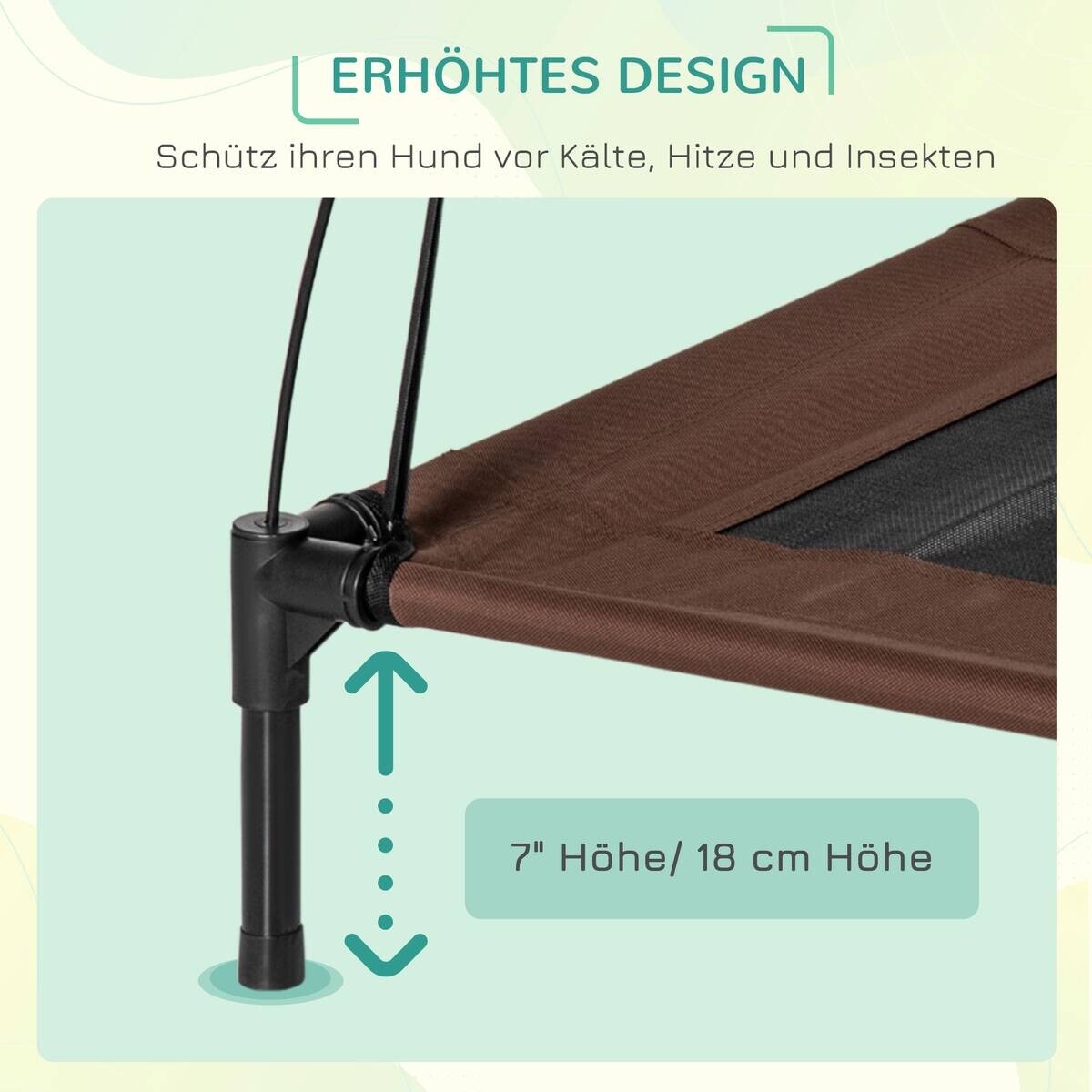 PawHut Hunde-Zubehör schwarz Polypropylen B/H/L: ca. 61x76x73 cm