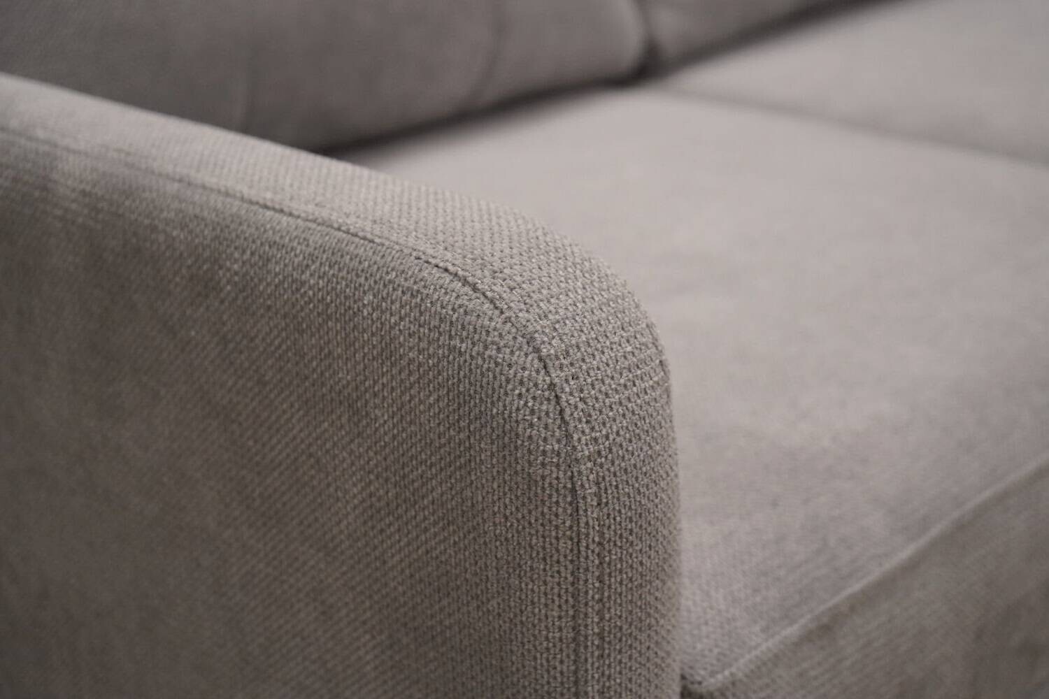 Ecksofa mit Bettfunktion und Bettkasten grau Webstoff B/H/T: ca. 217x93x159 cm