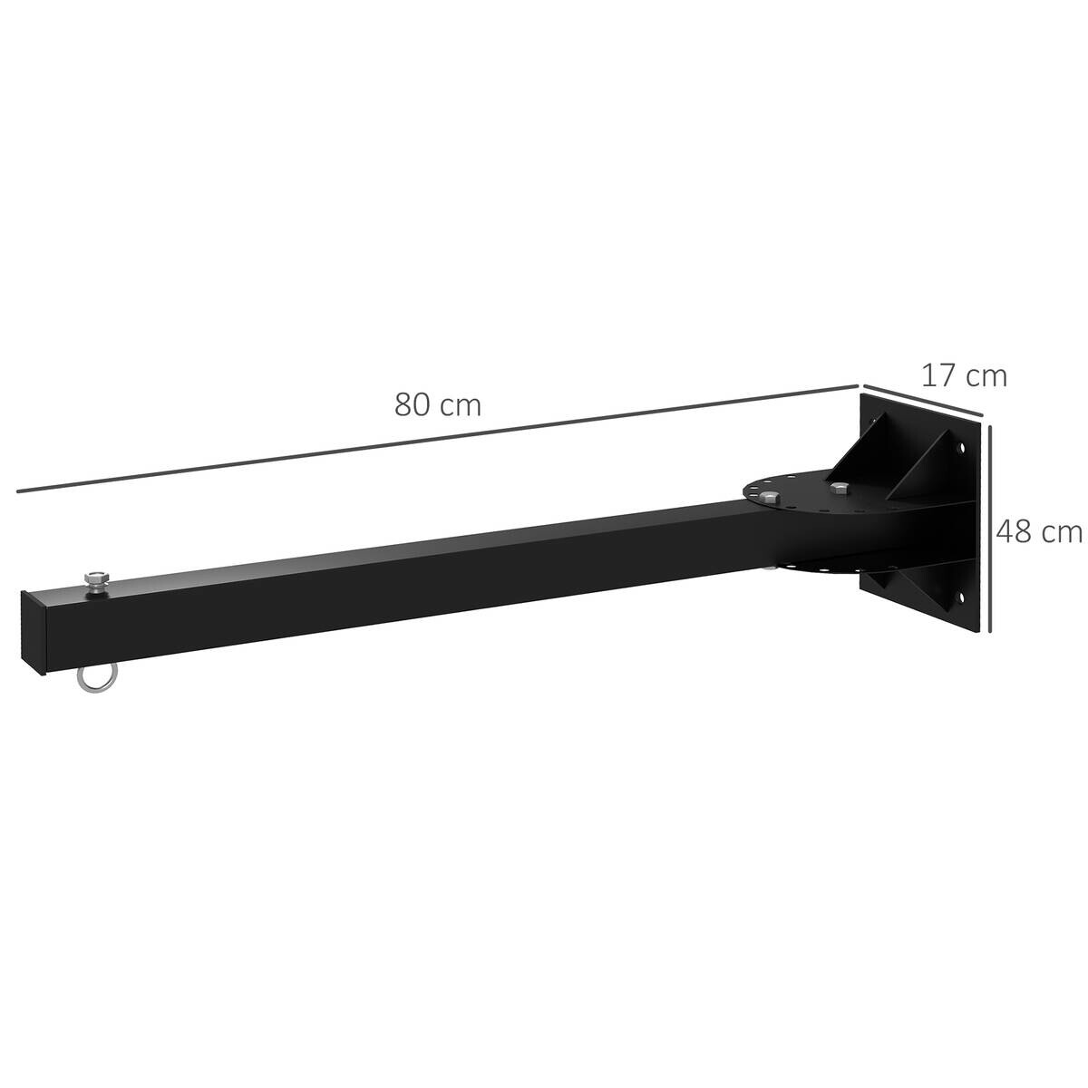 SPORTNOW Fitness-Zubehör schwarz Edelstahl B/H/L: ca. 17x80x48 cm