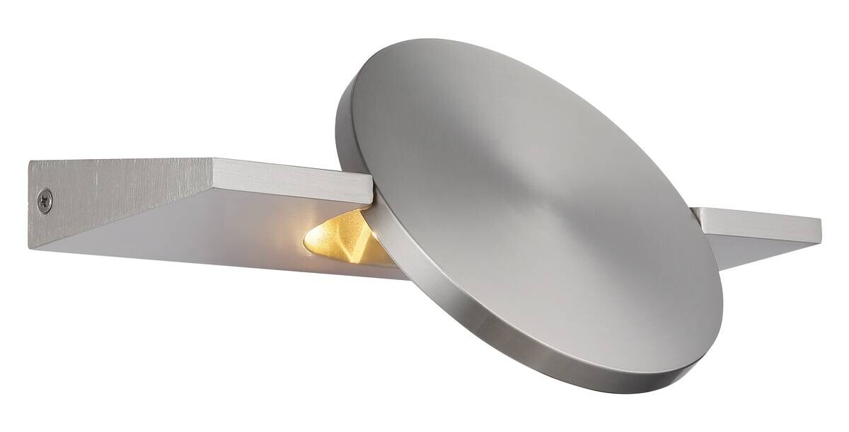 GLOBO LED-Wandleuchte nickel Aluminium Metall B/H: ca. 15x28 cm 1 Brennstellen