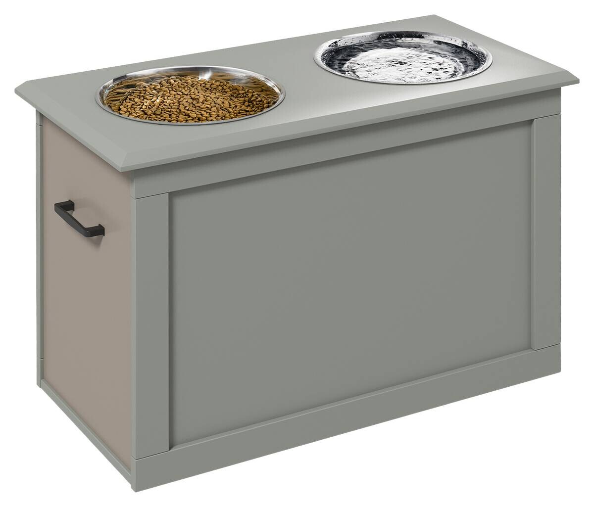 PawHut Tier-Zubehör grau Edelstahl B/H/L: ca. 30x60x41 cm