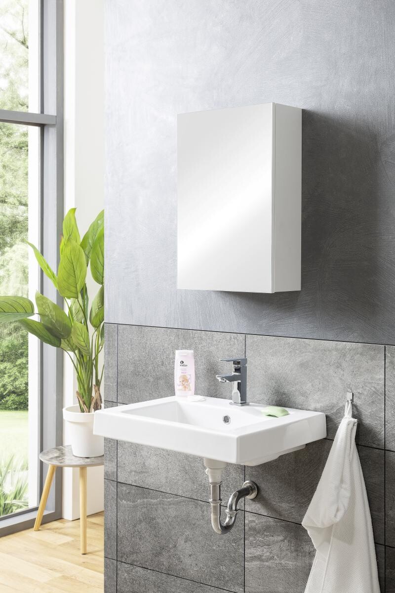 Spiegelschrank Solo 2 weiß B/H/T: ca. 38x60x16 cm