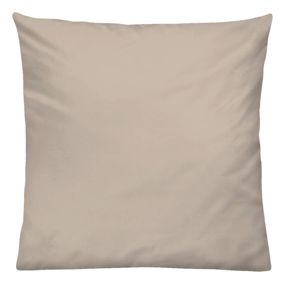 Kissenbezug Jersey taupe Baumwolle B/L: ca. 80x80 cm