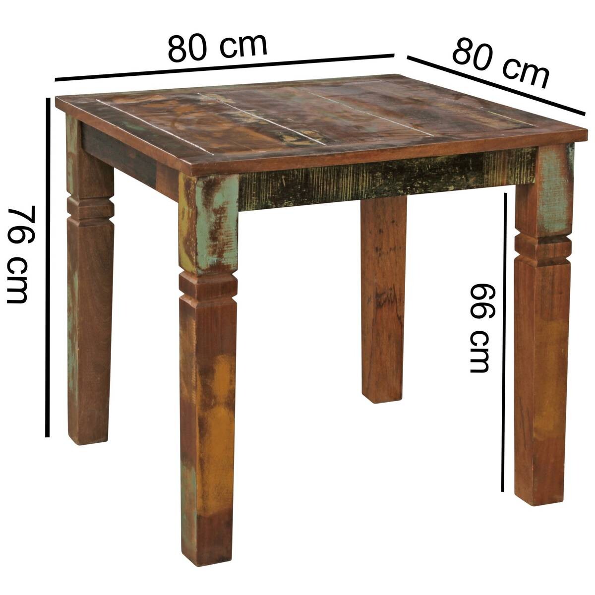 Esstisch natur lackiert B: ca. 80 cm