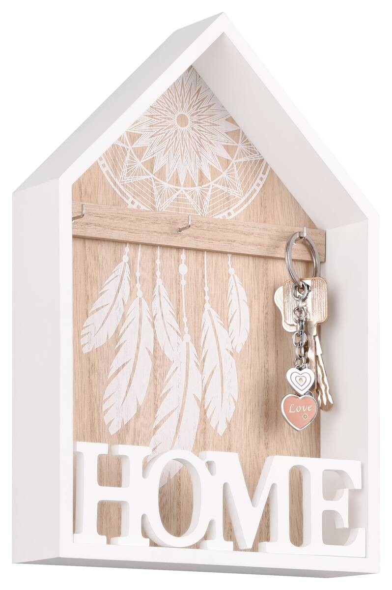 Schlüsselbox Sina weiß MDF B/H/T: ca. 20x30x5 cm