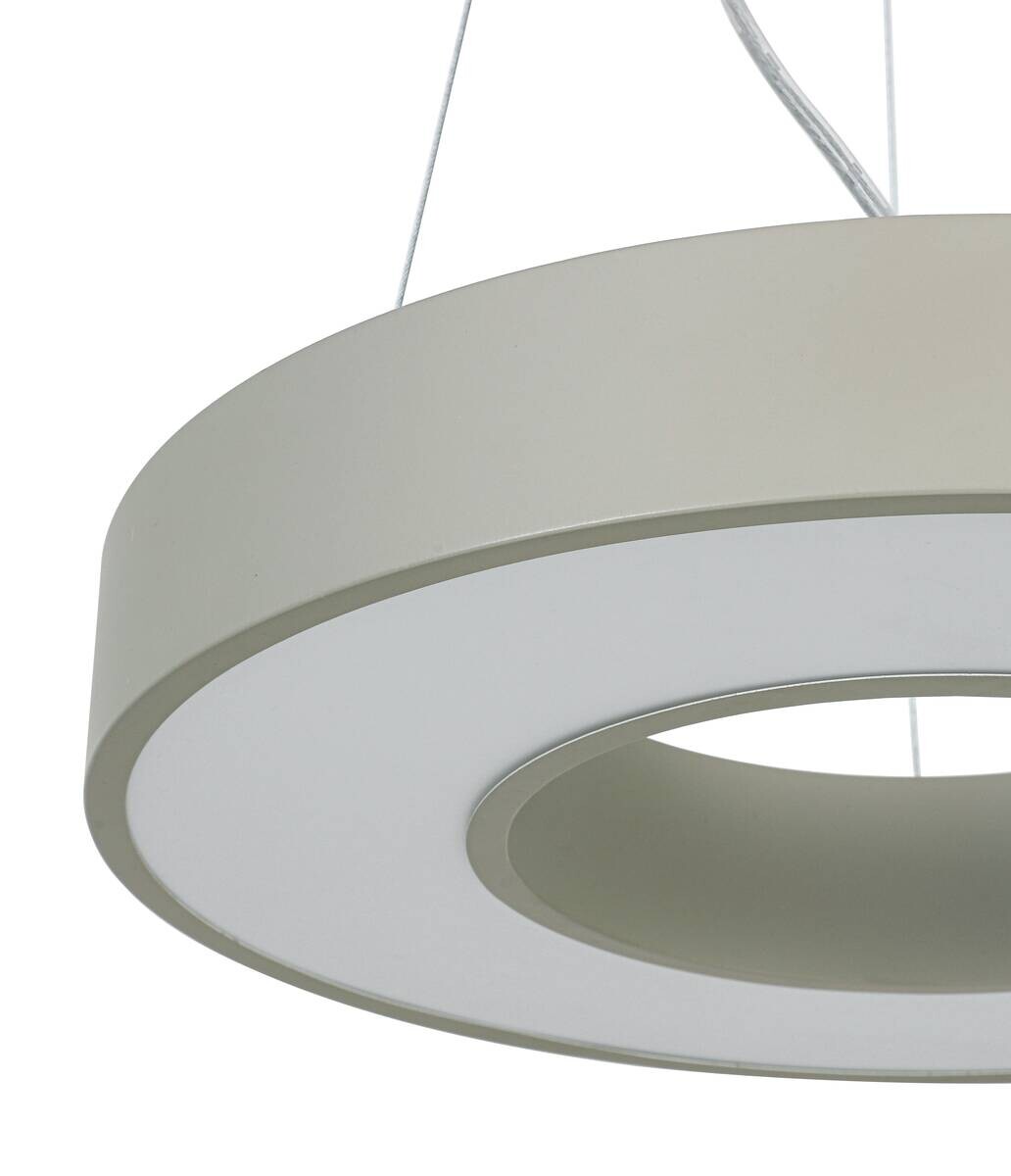 Nolo LED-Pendelleuchte Rayan sand Metall H/D: ca. 120x40 cm
