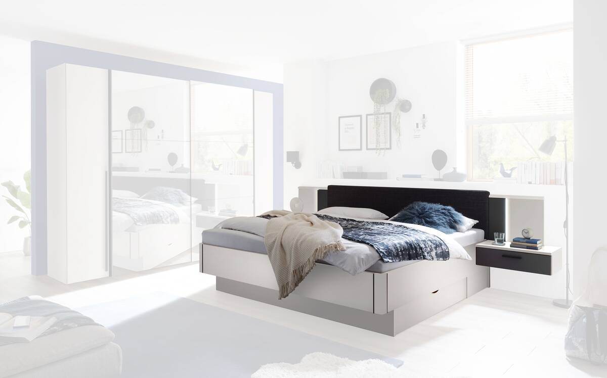 Bettanlage Aschau weiß Liegefläche B/L: ca. 180x200 cm