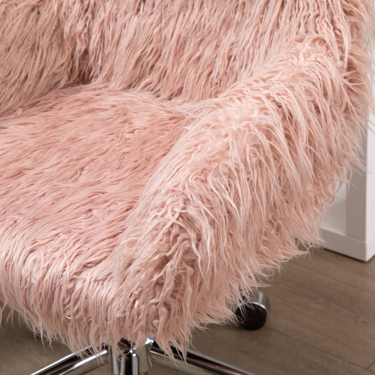 Drehstuhl 921-548PK rosa silber