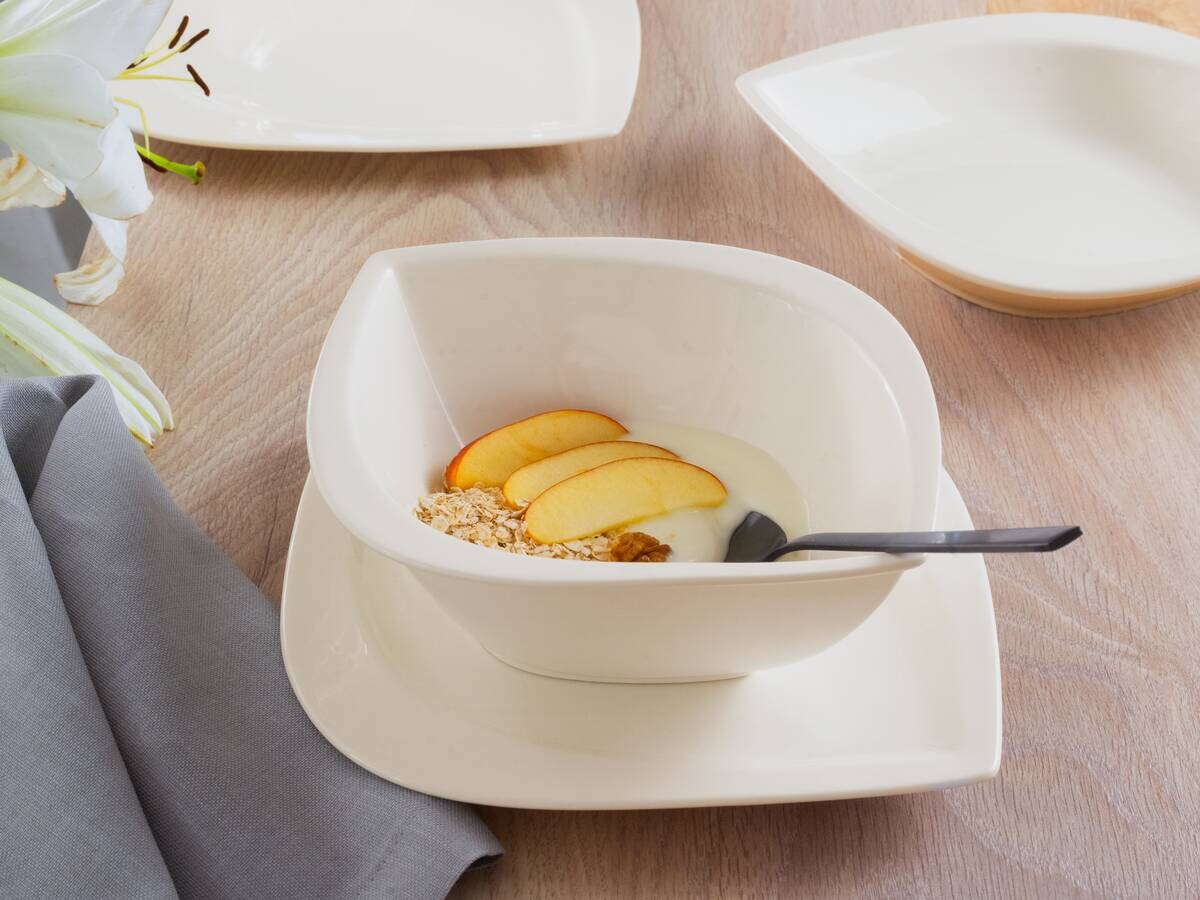 CreaTable Kombiservice Melbourne weiß Porzellan 16 tlg.