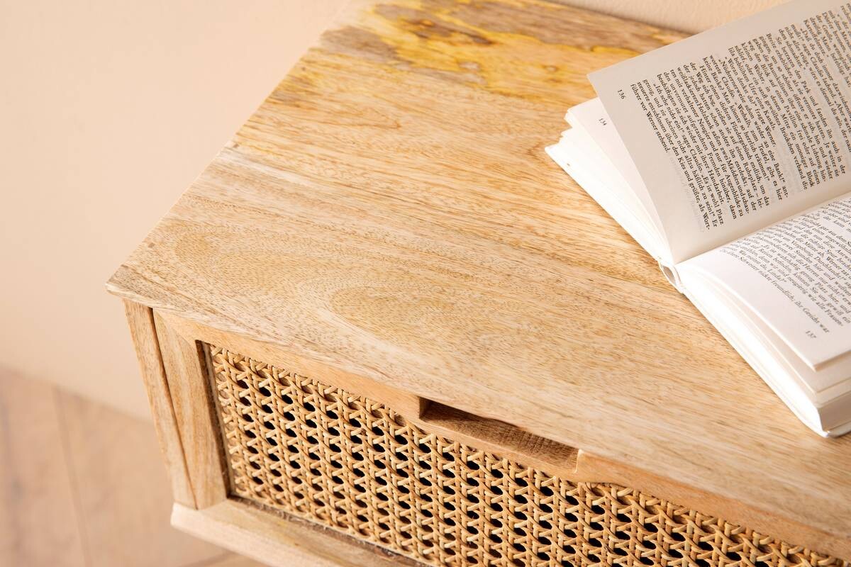 Nachtkonsole natur B/H/T: ca. 40x60x30 cm