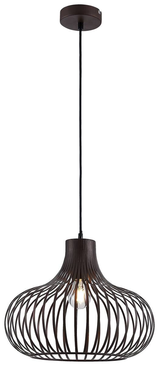 GLOBO Pendelleuchte MATEO 33370111X rost Metall H/D: ca. 150x40 cm E27 1 Brennstellen