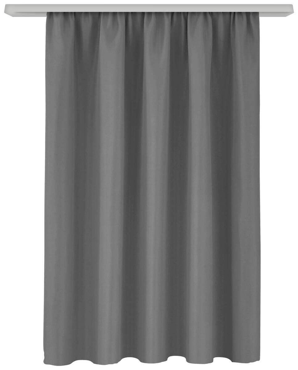 Verdunklungsvorhang Linus silber 100% Polyester B/L: ca. 140x145 cm