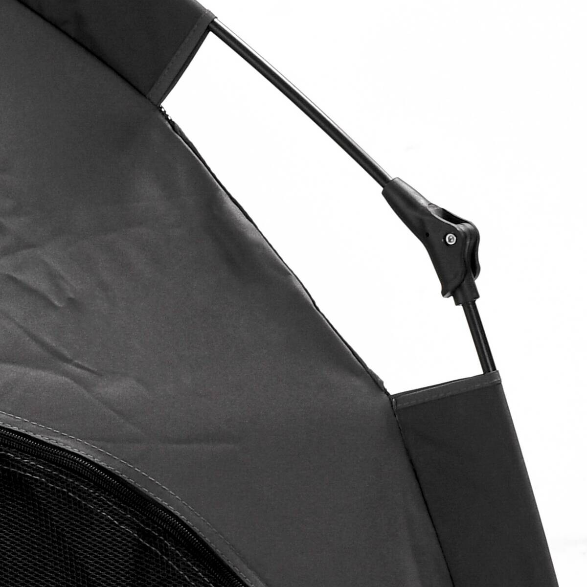 PawHut Haustier-Zubehör dunkelgrau Edelstahl B/H/L: ca. 120x120x106 cm