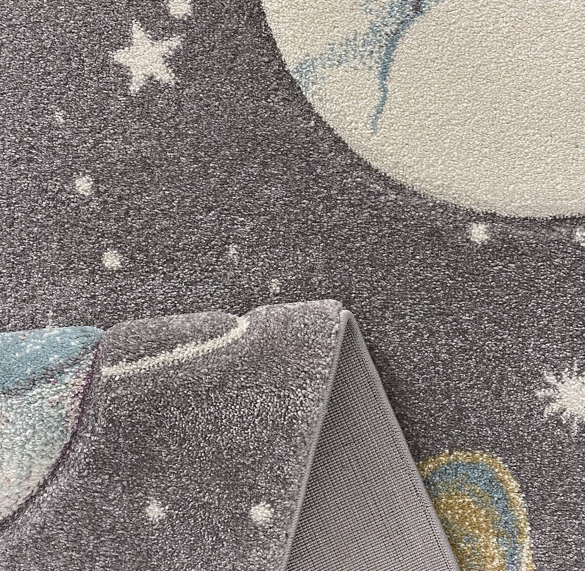 Merinos Teppich Pastel Kids grau B/L: ca. 120x170 cm