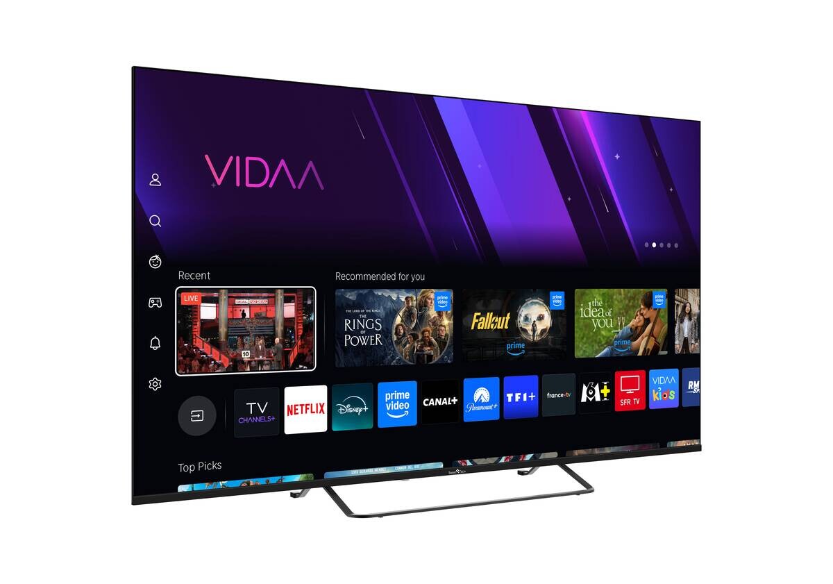Smart-Tech QLED-Fernseher 55QV02K B/H: ca. 123x79 cm