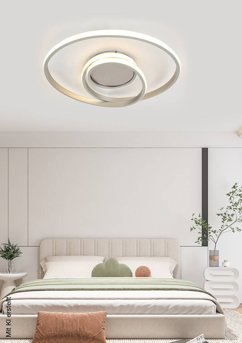 Nolo LED-Deckenleuchte champagner Metall