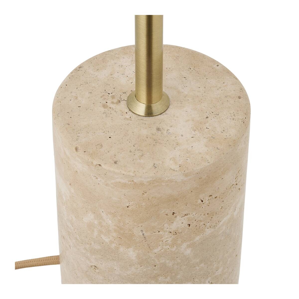 Housenordic Tischleuchte Sheffield beige Metall Marmor B/H/L: ca. 25x45x25 cm E14 1 Brennstellen