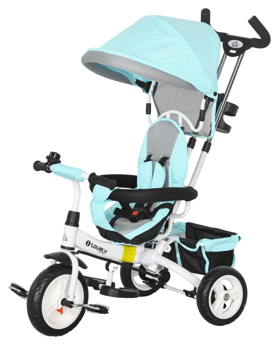 HOMCOM Kinderdreirad grün B/H/L: ca. 50x106x95 cm