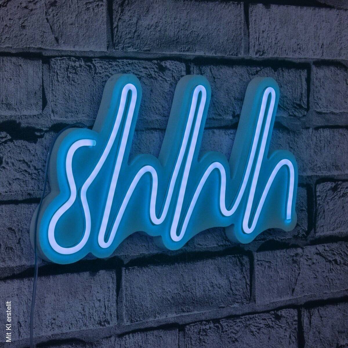 Opviq LED-Wandleuchte blau PVC B/H/T/L: ca. 34x17x2x34 cm