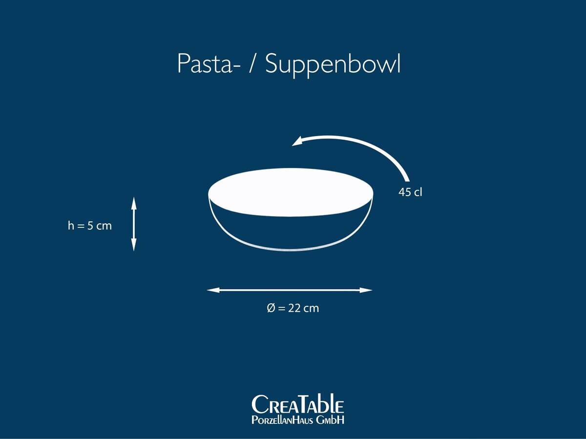 CreaTable Tellerset Nature Collection creme Steinzeug