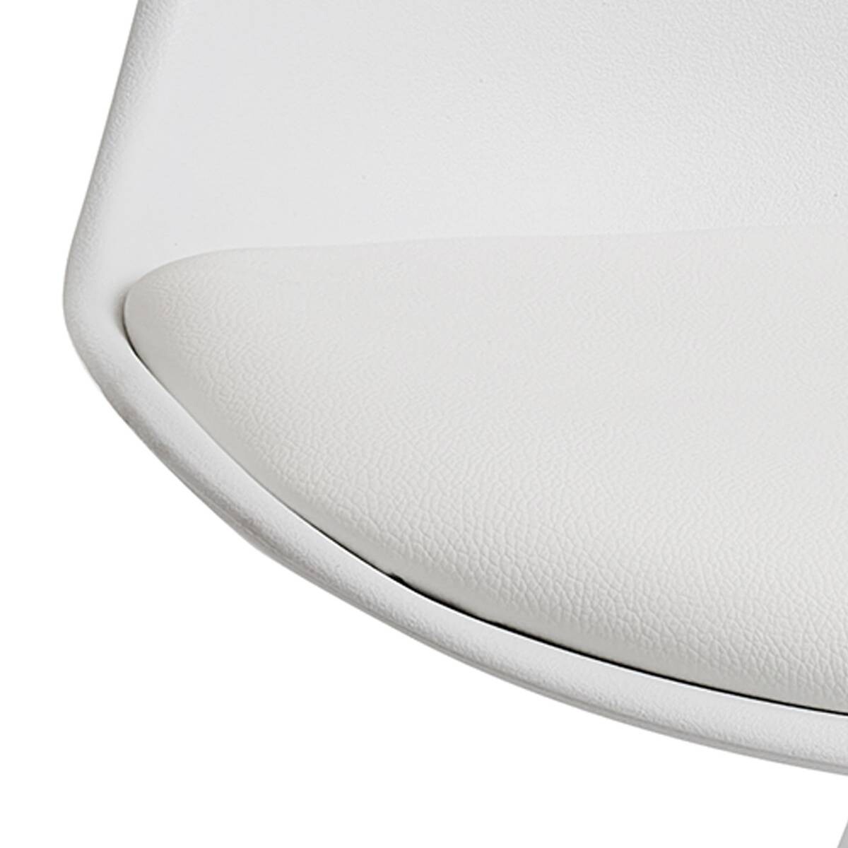 Stuhl 2er-Set. weiß B/H/T: ca. 49x87x52 cm