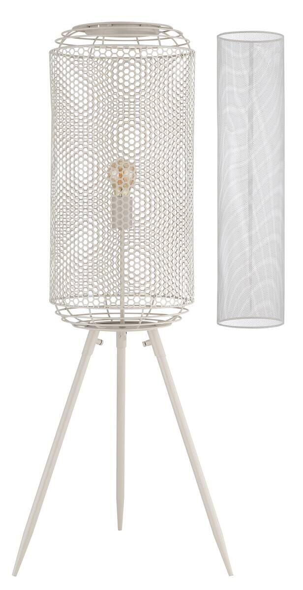 GLOBO Stehlampe creme Metall H/D: ca. 110x30 cm E27 1 Brennstellen